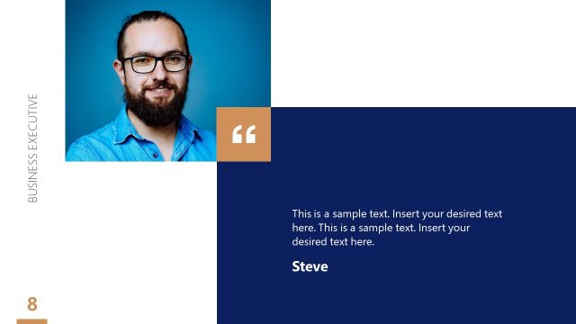 Quotation Slide with Picture for PowerPoint