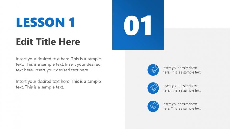PowerPoint Slide for Lesson Learned