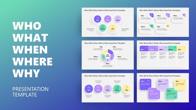 Who What When Where Why PowerPoint Template