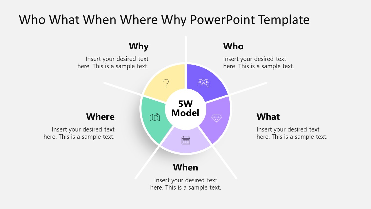 Who What When Where Why PowerPoint Template