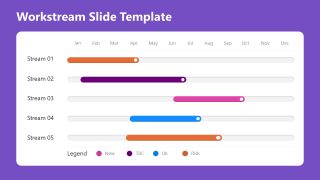 PowerPoint Slide Design for Workstream Planning Presentation