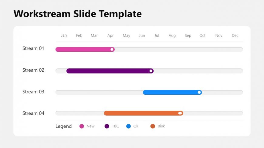 PowerPoint Workstream Slide for Business Presentation