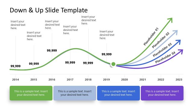 Down & Up Slide Template for PowerPoint