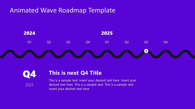 Wave Infographic Presentation Template for PPT