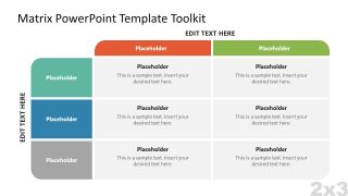 Editable 2x3 Matrix for Presentations