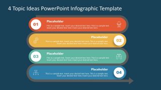 4 Item Infographic Design for PPT