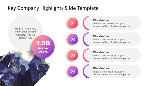 Key Company Highlights PowerPoint Template