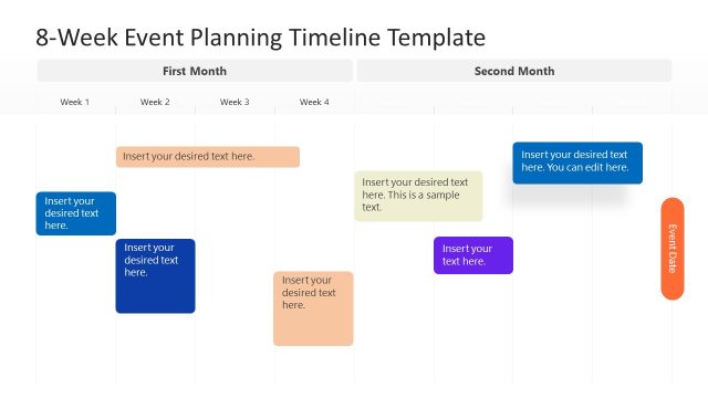 8-Week Event Planning Timeline Template for PowerPoint