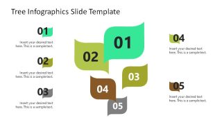 Leaf Shapes Infographic Diagram with 5-Steps