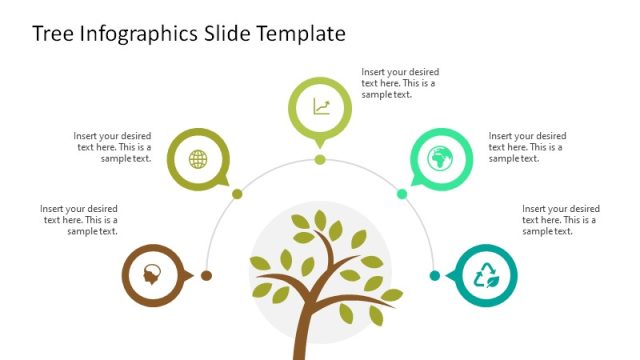 Semi-Circle Diagram with Clipart Icons