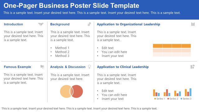 One-pager Business Poster Template for PowerPoint