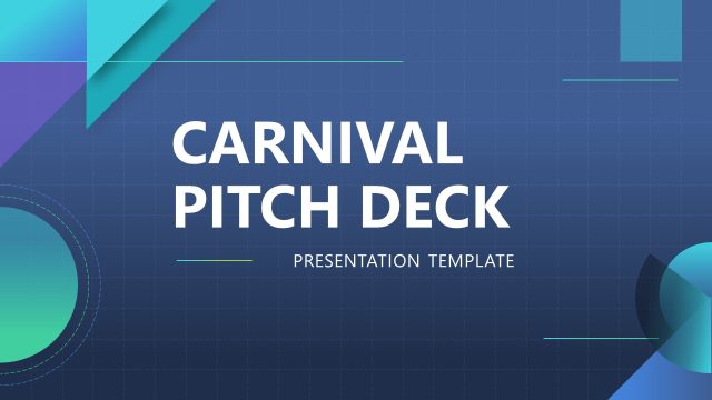 Carnival Pitch Deck PowerPoint Template