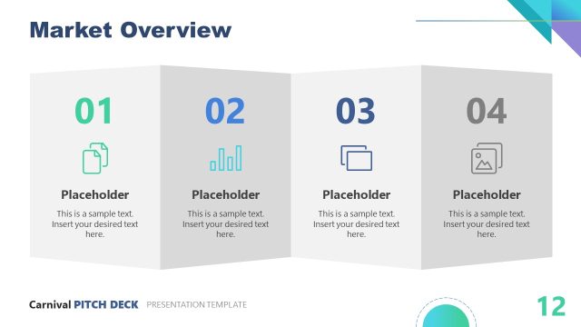 Four Points Market Overview Slide Template