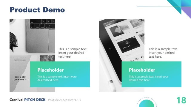 Editable Carnival Pitch Deck Slide Template
