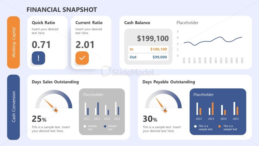 Financial Snapshot Slide PPT Template