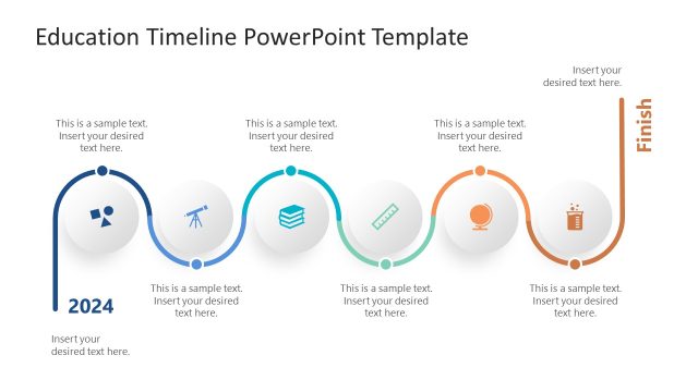 Editable Educational Timeline Design for Presentation
