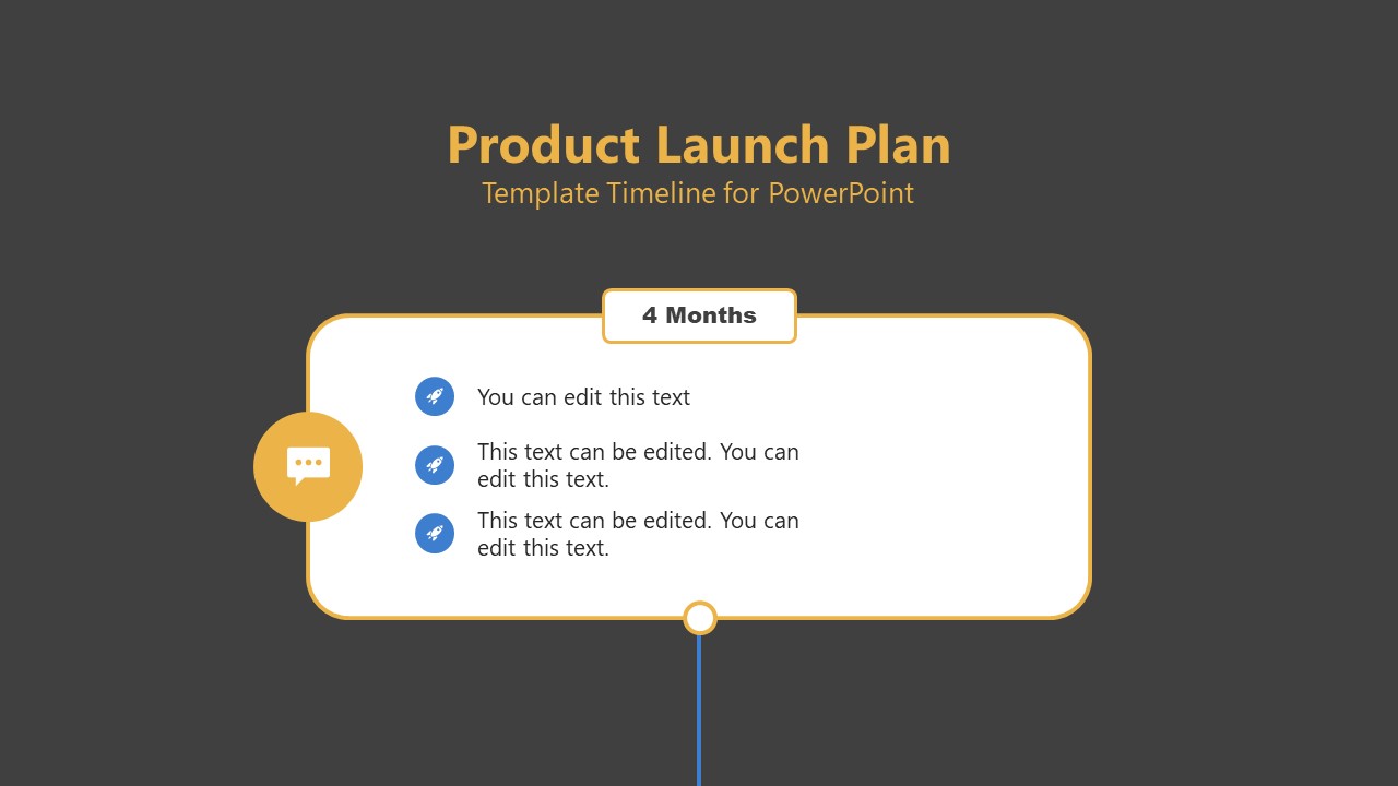Product Launch Plan Timeline PowerPoint Slide Template
