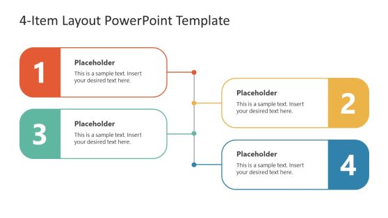 Editable 4-Item Slide Template for PowerPoint