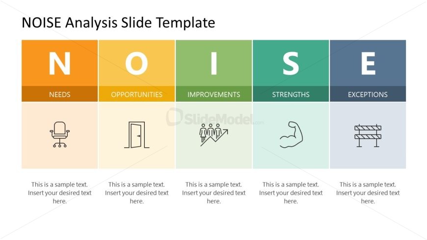 Editable NOISE Analysis PPT Template