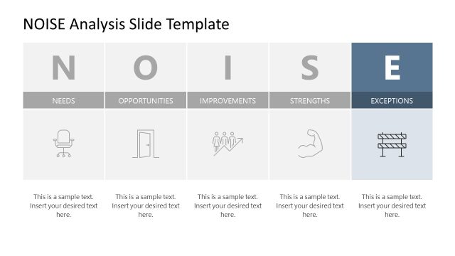 Editable NOISE Analysis Slide Template