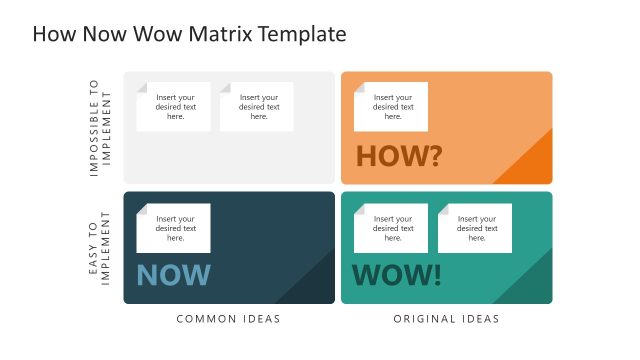 PPT How Now Wow Slide Template for Presentation