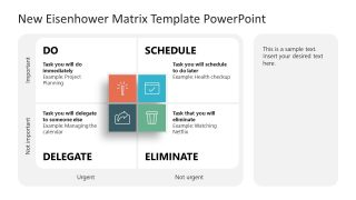 New Eisenhower Matrix Template Slide