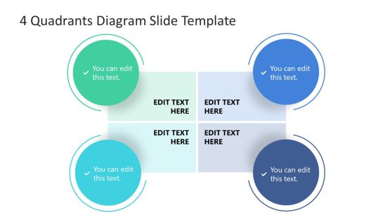 4 Quadrants Template Diagram for PowerPoint