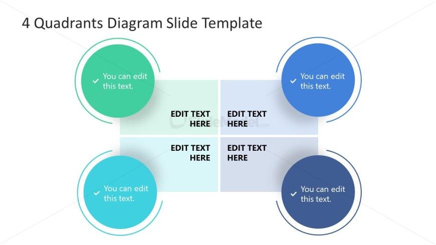 4-Quadrant Modern Diagram for PowerPoint Presentation