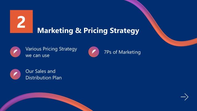 Marketing & Pricing Strategy PPT Header Slide