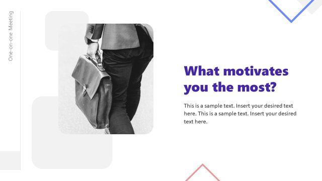 One-on-one Meeting Slide with Placeholder Text