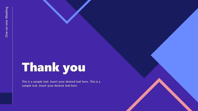 Thank You Slide – One-on-one Meeting Template