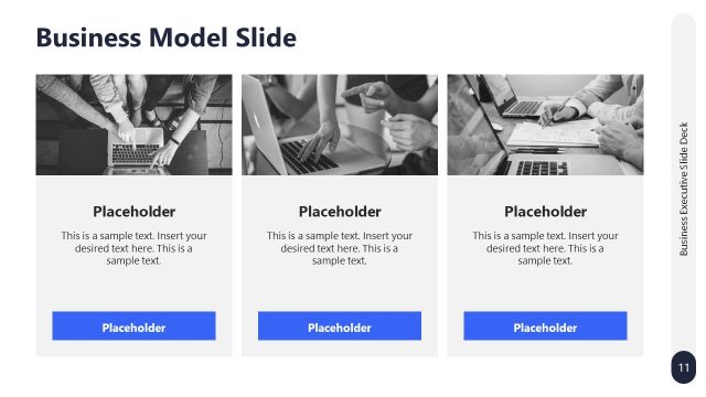 Editable Business Executive Presentation Slide Deck