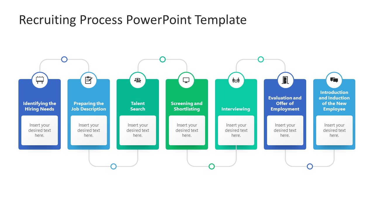 PPT Slide Template for Recruitment Process Presentation