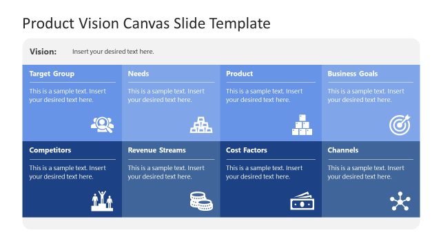 Product Vision Canvas PowerPoint Template