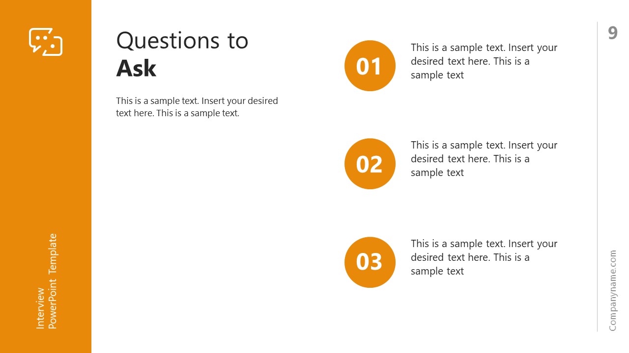 Interview powerpoint template google slides