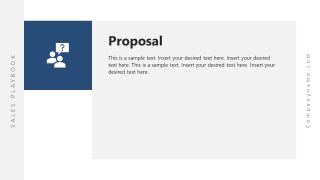 Proposition Slide Template for Sales Process Presentation