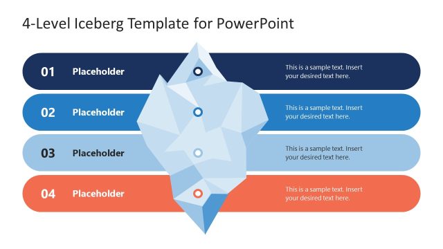4-Level Iceberg Template for PowerPoint