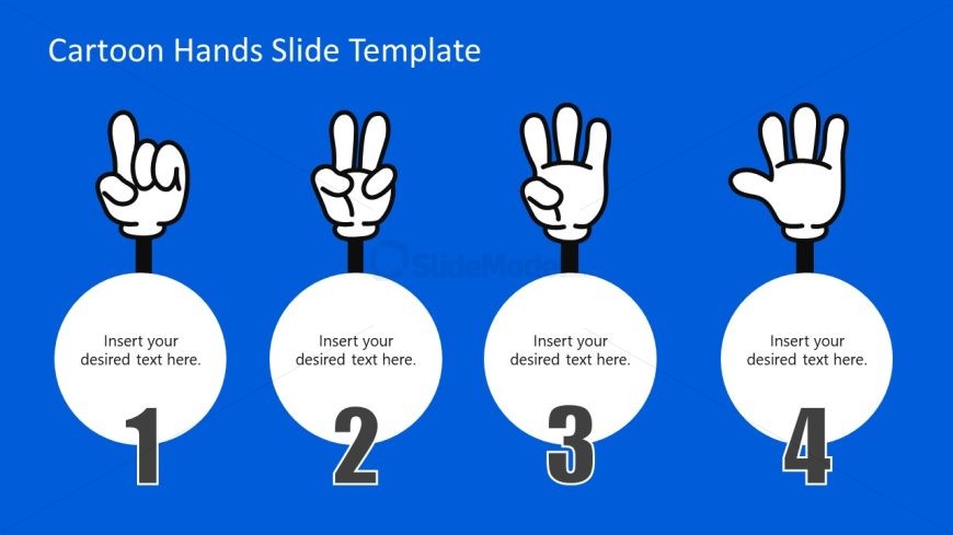 Cartoon Hands Template for Presentation