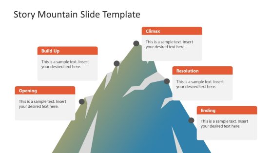 Story Mountain Diagram for PowerPoint - SlideModel