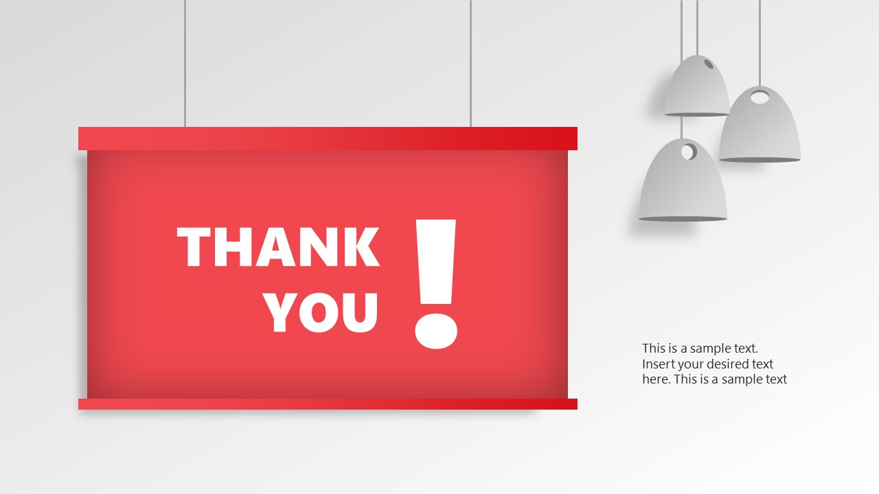 Creative thank you slide template for powerpoint