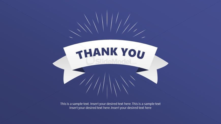 PPT Modern Thank You Slide - Editable Slide Template