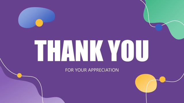 Thank You for your Appreciation Slide Template