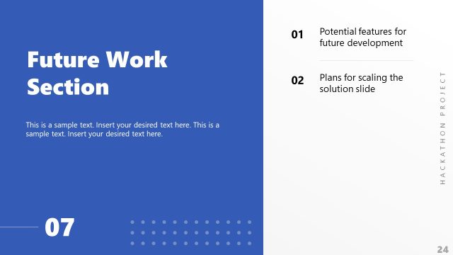 Future Work Section – Hackathon Presentation