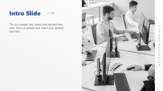 Hackathon Project Presentation Intro Slide