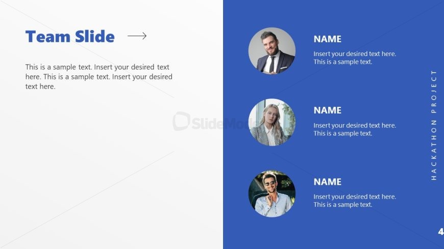 Hackathon Project PPT Template - Team Slide