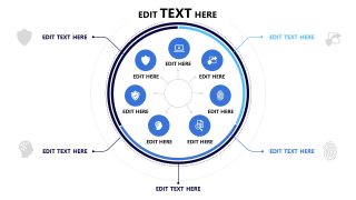 PPT Slide Template with Compass Diagram