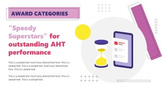 Award Categories Slide For Operations Metrics Recognition Program PPT Template