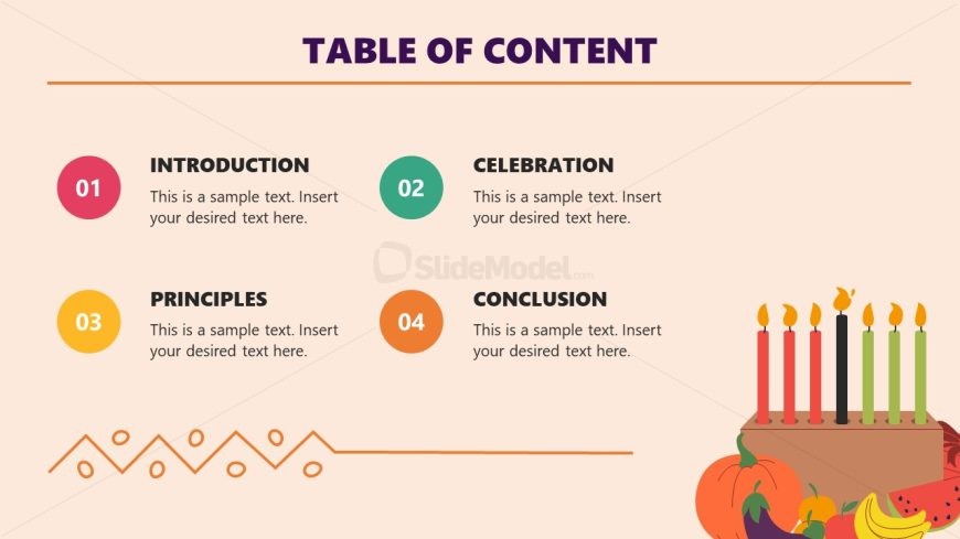 Table of Contents Slide for PowerPoint Presentation