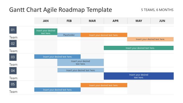 Editable Gantt Chart Roadmap Template