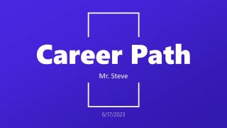 Title Slide - Career Presentation PPT Template 